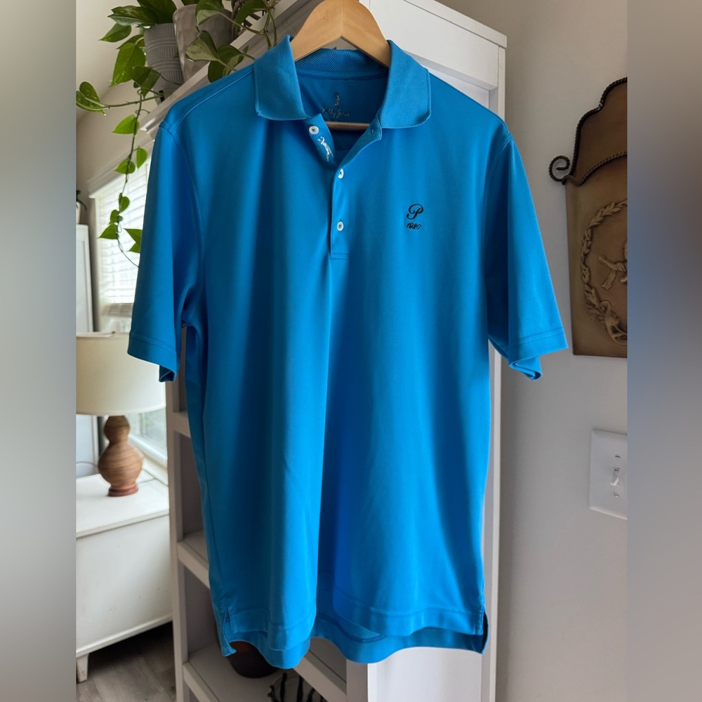 Bobby Jones PGA Tour Men's Sky Blue Polo Shirt